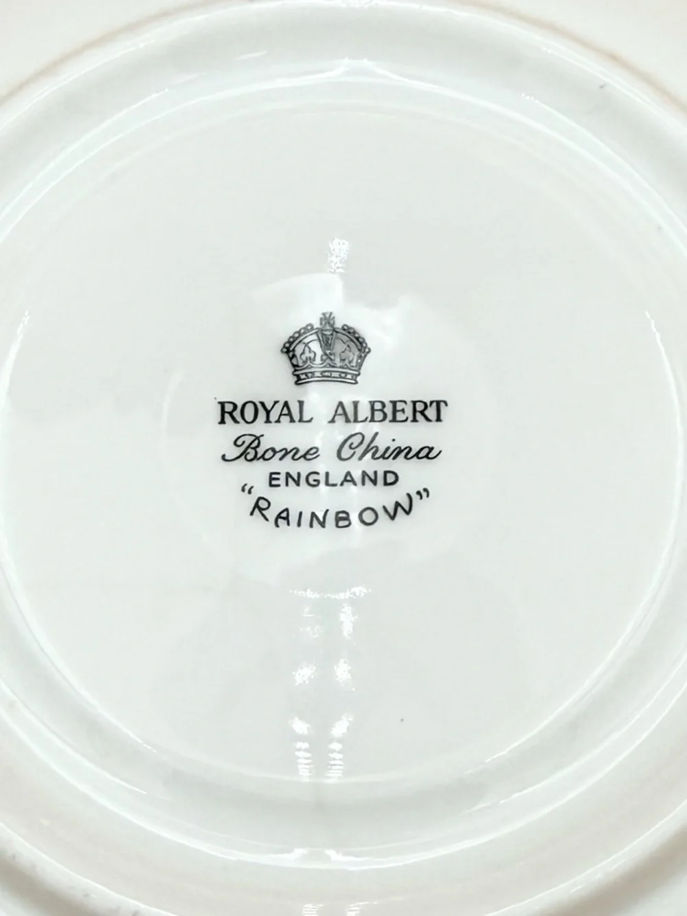 Vintage Royal Albert Rainbow Bone China Saucer Made in England